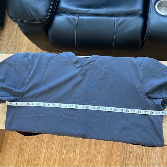 Dickies Women's Scrub Top Solid V-Neck 3XL, Pewter - Picture 3 of 8